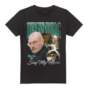 Breaking Bad Unisex Adult Homage Heisenberg T-Shirt / Black